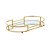 BANDEJA DECORATIVA METAL DOURADA 26x16x4cm - Imagem 2