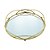 BANDEJA DECORATIVA METAL DOURADA 23x4cm - Imagem 2