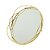 BANDEJA DECORATIVA METAL DOURADA 23x4cm - Imagem 1