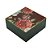 CAIXA DECORATIVA MDF FLORAL MARSALA 18x18x8cm - Imagem 2