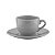 CJ 6 XÍCARAS PORCELANA P/CHÁ C/PIRES ALANYA ASH 275ml - Imagem 1