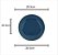 PRATO RASO PORCELANA DROPS AZUL 27cm - Imagem 4