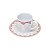 CJ 6 XÍCARAS DE CAFÉ DE PORCELANA C/PIRES MET GOLDEN 90ML - Imagem 2
