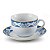 CJ 6 XÍCARAS PORCELANA CHÁ PIRES SUPER WHITE AMALFI 220ml - Imagem 1