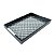BANDEJA MADEIRA C/VIDRO STAR PRETA 47x32x5cm - Imagem 1