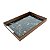 BANDEJA MADEIRA C/VIDRO ADAM PRETA 47x32x5cm - Imagem 1