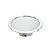PRATO DE AÇO INOX P/BOLO C/VIDRO BRANCO 36X14cm - Imagem 2