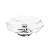PRATO DE CRISTAL P/BOLO C/PÉ DE AÇO INOX SKY 33X9,5cm - Imagem 1