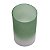 VASO VIDRO VERDE/BRANCO 9x15cm - Imagem 2