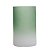 VASO VIDRO VERDE/BRANCO 9x15cm - Imagem 1