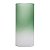 VASO VIDRO VERDE/BRANCO 9x21cm - Imagem 1