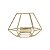 PORTA VELA METAL DOURADO 12x10x8cm - Imagem 2