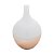 VASO VIDRO WHITE/ROSÉ GOLD 6x21cm - Imagem 1