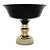 CENTRO DE MESA VIDRO PRETO/DOURADO 15x32cm - Imagem 3
