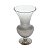 VASO VIDRO NIQUELADO 17x30cm - Imagem 1