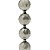 CASTIÇAL DE CRISTAL CINZA 23cm - Imagem 4