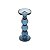 CASTIÇAL DE VIDRO AZUL 23cm - Imagem 1