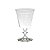 CJ 6 TAÇAS DE CRISTAL ECOLÓGICO P/VINHO BELLA PANTOGRAFADA FLOWER 350ml - Imagem 3