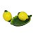 CJ 2 PCS CERÂMICA C/BANDEJA LEMONS 15,5x9x7cm - Imagem 1