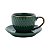 CJ 4 XÍCARAS DE PORCELANA P/CAFÉ C/PIRES VERDE 90ml - Imagem 2