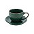 CJ 4 XÍCARAS DE PORCELANA P/CAFÉ C/PIRES VERDE 90ml - Imagem 1