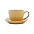 CJ 4 XÍCARAS DE PORCELANA P/CAFÉ C/PIRES AMARELO 90ml - Imagem 3