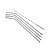 CJ 4 CANUDOS DE AÇO INOX C/1 ESCOVA P/ LAVAR 21cm - Imagem 1