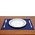 JOGO AMERICANO 2PC PONTO AJOUR ALGODÃO AZUL ESCURO 45x33cm - Imagem 2