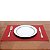 JOGO AMERICANO 2PC PONTO AJOUR ALGODÃO VERMELHO 45x33cm - Imagem 3