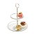 PRATO DUPLO DE VIDRO P/DOCES C/BORDA DE AÇO INOX 28/18x33cm - Imagem 4