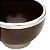 CENTRO DE MESA DE MADEIRA C/BORDA E PÉ DE AÇO INOX 27x18cm - Imagem 4
