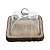 QUEIJEIRA DE MADEIRA C/TAMPA DE VIDRO 18,5x18,5x14cm - Imagem 1