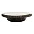 BANDEJA REDONDA C/SUPORTE DE MADEIRA P/SERVIR 32x32x7,5cm - Imagem 2