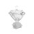POTICHE DECORATIVO DE CRISTAL C/TAMPA E PÉ NAPTUNE 17x26cm - Imagem 1