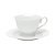 CJ 6 XÍCARAS DE CHÁ C/PIRES DE PORCELANA BRANCO 180ml - Imagem 2