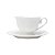 CJ 6 XÍCARAS DE CHÁ C/PIRES DE PORCELANA BRANCO 180ml - Imagem 3