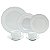 AP DE JANTAR 42PC DE PORCELANA C/BORDA PRATEADA MARROCOS - Imagem 1
