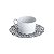 CJ 6 XÍCARAS P/CHÁ DE PORCELANA C/PIRES LIMOGES ZEN-MARBRE NOIR 220ML - Imagem 2