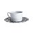 CJ 6 XÍCARAS P/CHÁ DE PORCELANA C/PIRES LIMOGES ZEN-MARBRE NOIR 220ML - Imagem 4