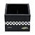PORTA TALHER DE MADEIRA DIAMOND PRETO 17X17X13cm - Imagem 2
