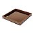 BANDEJA DE MADEIRA C/VIDRO BISOTÊ DIAMOND MARROM 26,5X26,5X4cm - Imagem 3