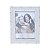 PORTA-RETRATO DE MADEIRA BAMBU ORNAMENTAL BRANCO 13x18cm - Imagem 1
