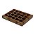 CAIXA DE MADEIRA PARA 20 CÁPSULAS TRÊS CORAÇÕES COM ESPELHO BAMBU 27,5X22X4cm - Imagem 3