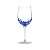 JG 6 TAÇAS CRAQUELADAS DE VIDRO PARA VINHO 360 ML AZUL - Imagem 1