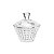 BOMBONIERE DE CRISTAL C/TAMPA DIAMOND 12,5X13,5CM - Imagem 1