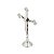 CRUCIFIXO EM LATÃO COM BASE COM MADRE PÉROLA 19 CM - Imagem 3