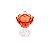 POTICHE DECORATIVO DE CRISTAL TULIP PINK 12,5X17,5cm - Imagem 2