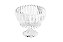 BOMBONIERE DE CRISTAL C/PÉ GENEVA 16,5X17,6CM - Imagem 1