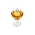 POTICHE DECORATIVO DE CRISTAL TULIP ÂMBAR 12,5X17,5cm - Imagem 2