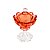POTICHE DECORATIVO DE CRISTAL TULIP PINK 17,5X24cm - Imagem 1